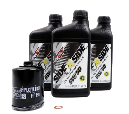 KLOTZ Polaris Oil Change Kit KU-100 (HF-198) 5W-50 Polaris Side-by-Side Off-Road Ranger - 3 Qt