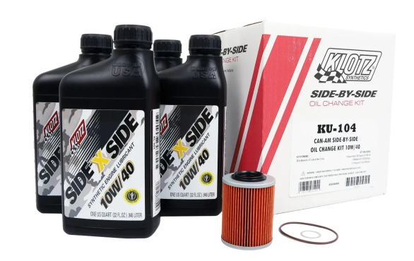 KLOTZ Can Am Oil Change Kit KU-104 (HF-152) 10W-40 Can-Am Side-by-Side Off-Road Turbo/Non-Turbo - 3 Qt
