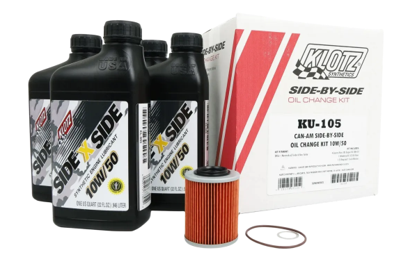 KLOTZ Can Am Oil Change Kit KU-105 (HF-152) 10W-50 Can-Am Side-by-Side Off-Road Turbo/Non-Turbo - 3 Qt