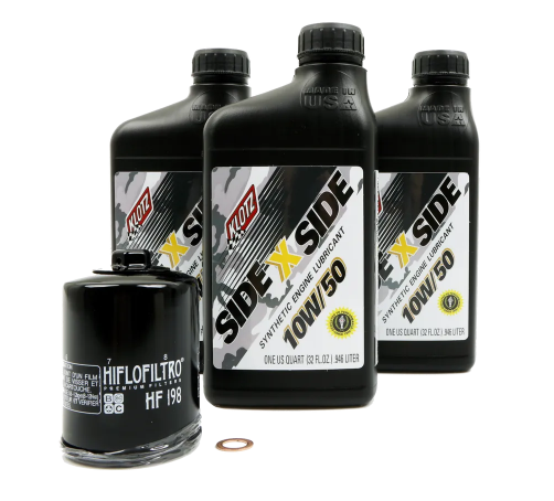 KLOTZ Polaris Oil Change Kit KU-101 (HF-198) 10W-50 Polaris Side-by-Side Off-Road Ranger - 3 Qt